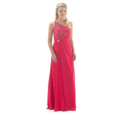One Shoulder Chiffon & Lace Dress - Kizzies, Dresses - Childrens Wear